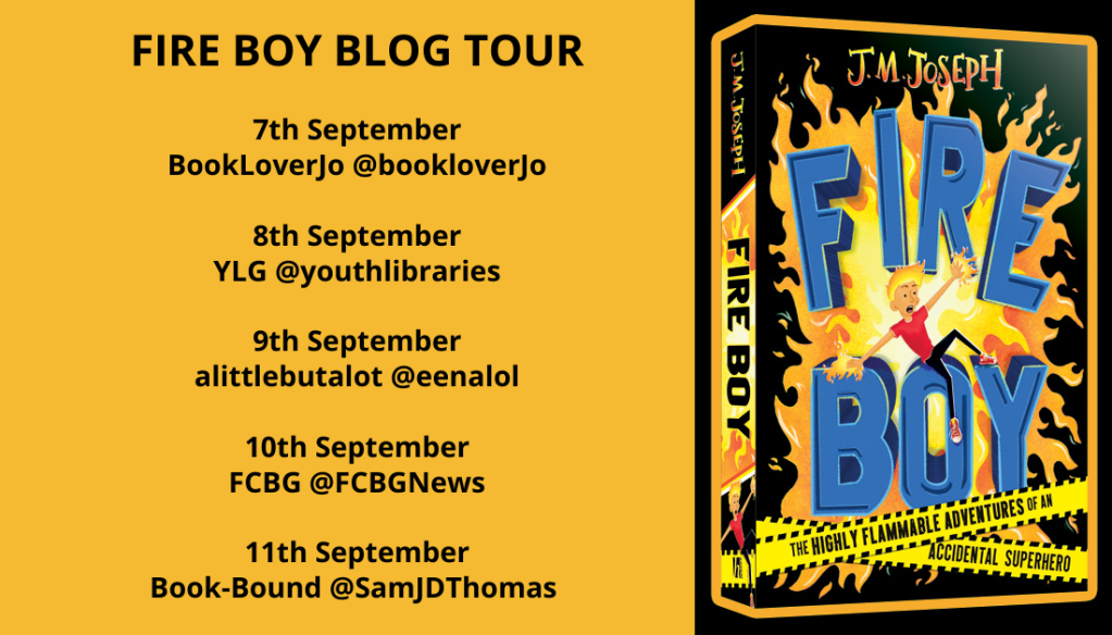 This image has an empty alt attribute; its file name is fire-boy-blog-tour.png